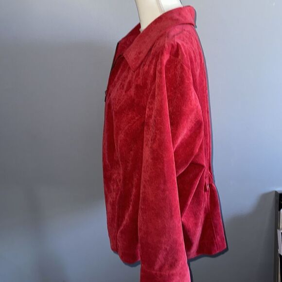 CJ Banks Red Corduroy Jacket! - Picture 3 of 9
